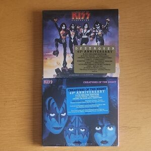 Kiss - Destroyer and Creatures Of The Night 2000s Deluxe CDs (Lot of 2) 